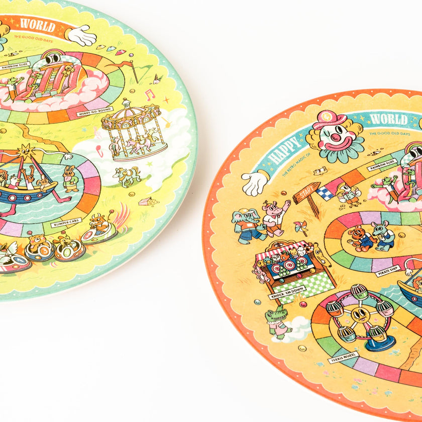 Piatto Happy World (set da 2)