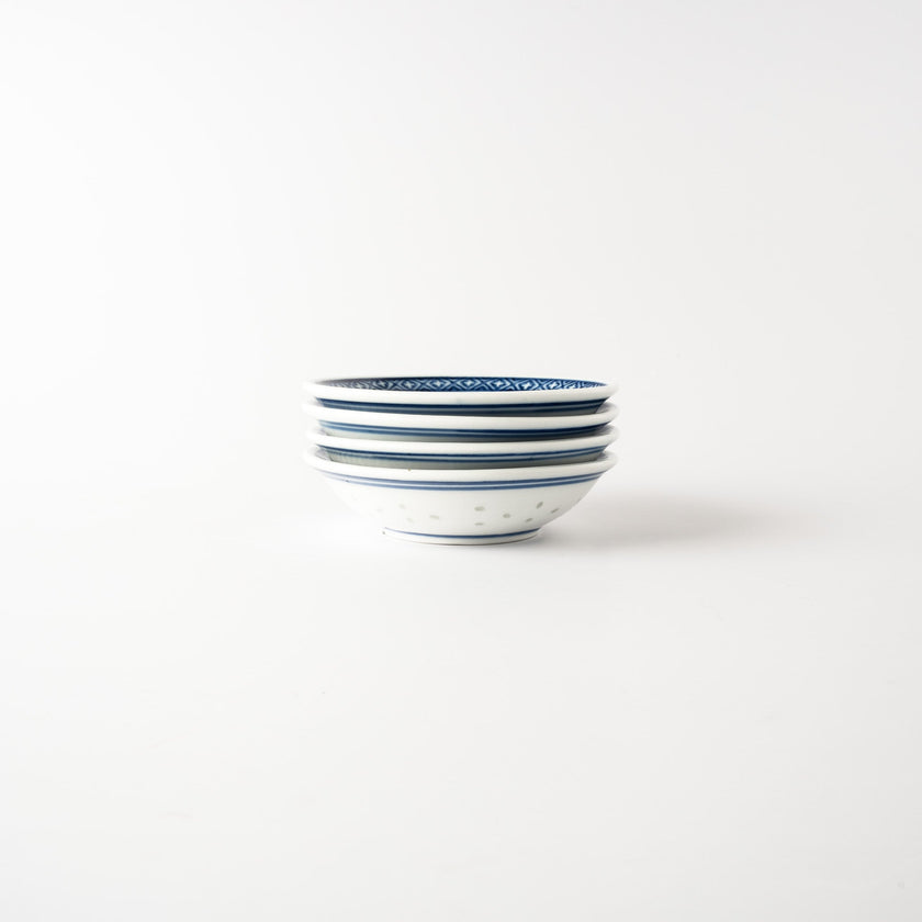 Otters Rice Grain Porcelain - Saucer (Set of 4)