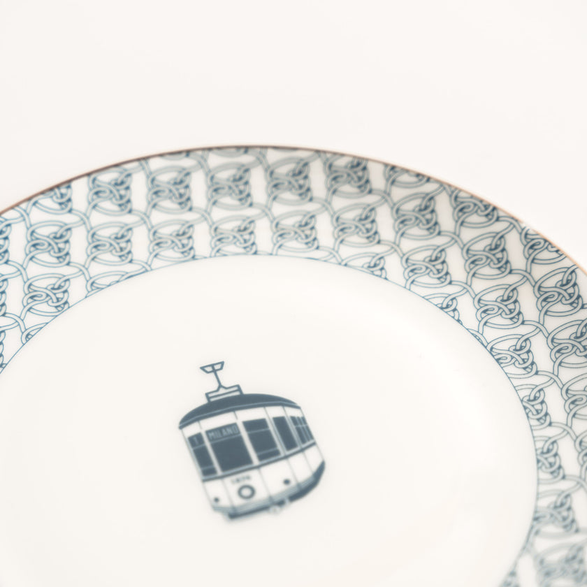 The Milan Tram - 8 inch Plate