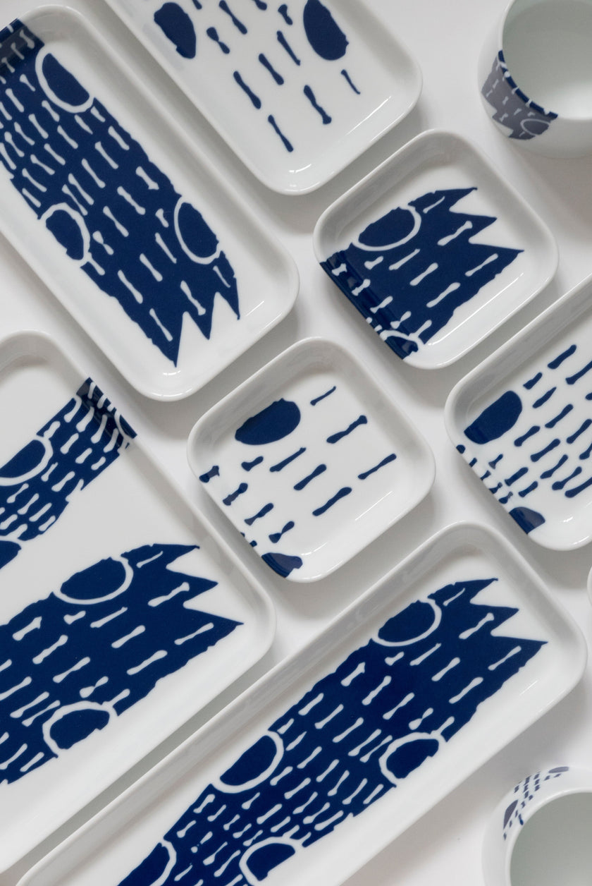 Journey - 10.5cm Square Tray (Blue)