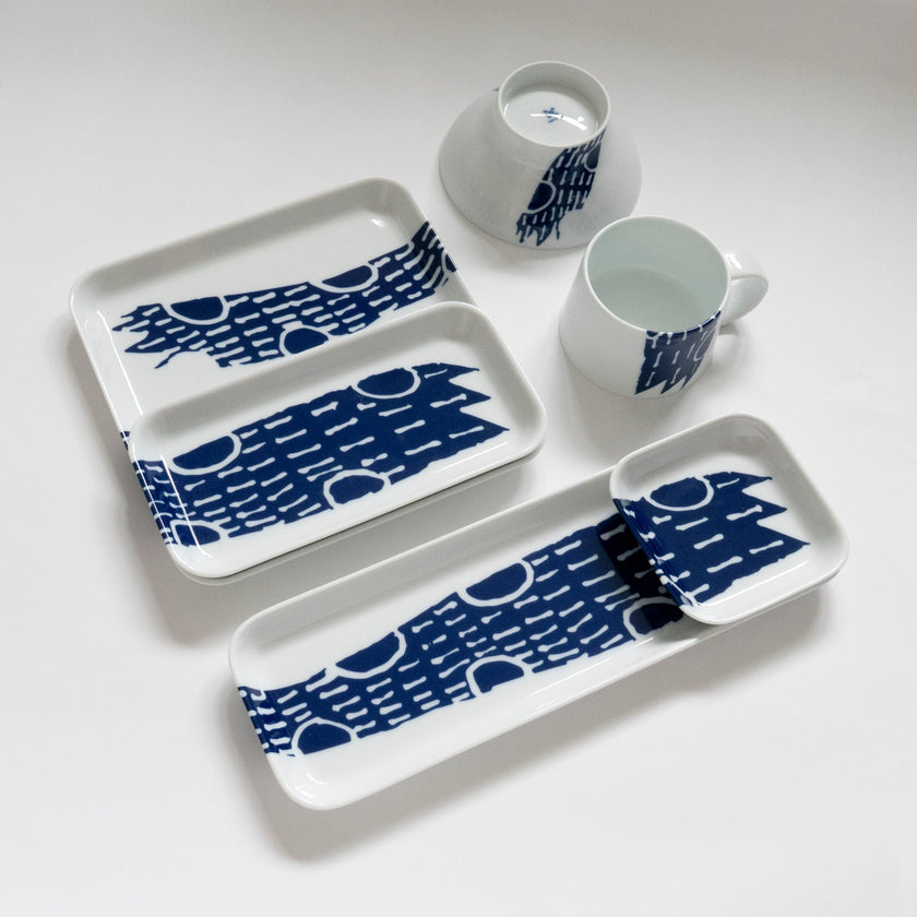 Journey - 10.5cm Square Tray (Blue)